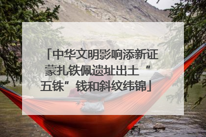 中华文明影响添新证 蒙扎铁佩遗址出土“五铢”钱和斜纹纬锦